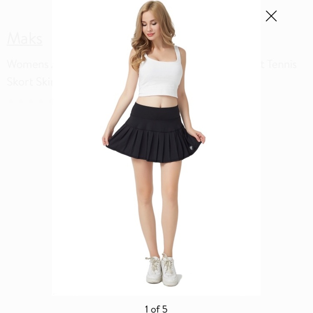 Black tennis skirt / skort